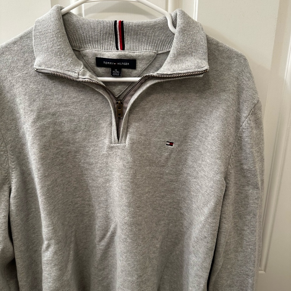 Vintage 💎 Y2K Tommy Hilfiger quarter zip sweater - Picture 2 of 5